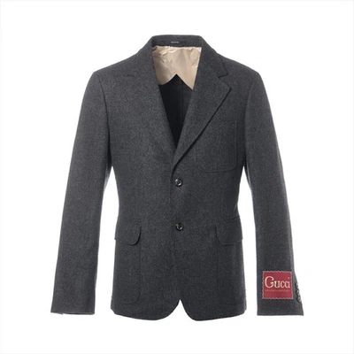 GUCCI Wool Tailored Jacket 46 Men's Gray 639029 - Image 1 of 4