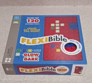 FLEXIBIBLE NIV Bible Kids Gift Movable Pieces Red  Bible Church God fun READ - Imagen 1 de 3