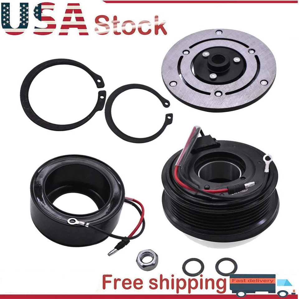 Kit de embrague compresor de aire acondicionado de 4,2 L para Chevrolet Trailblazer 2002-09 GMC Envoy L6 Foto 1 de 4