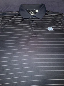 North Carolina Tar Heels Polo Shirt Mens 2XL XXL Blue White Cd Bry Tell Golf UNC - Picture 1 of 4