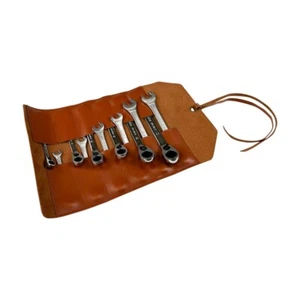 Werkzeugtasche aus echt Leder - Werkzeugrolle - Handwerker Tasche - Bild 1 von 11