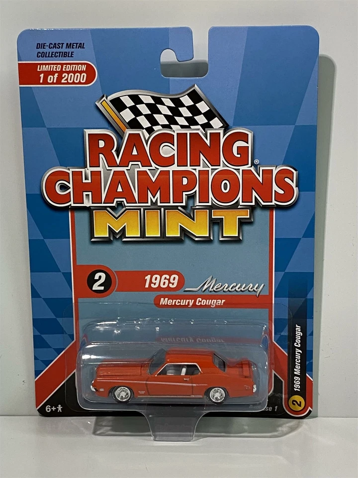 Mercury Cougar 1969 Rosso 1:64 Racing Champions RC012 - Immagine 1 di 4