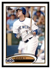 2012 Topps #351 COREY HART  Milwaukee Brewers