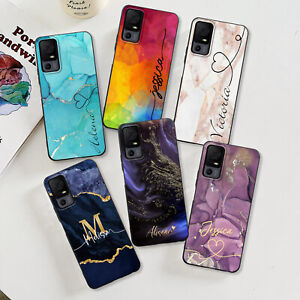 For TCL 40 XE ION X T-Mobile 505 40R Marble Cover Personalised Name Phone Case