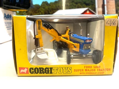 CORG.74.FORD 5000 SUPER MAJOR TRACTOR.TRENCHING SHOVEL.DITCHING BUCKET.DIGGER - Image 1 of 4