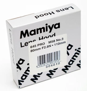 Paraluce Mamiya 645 Pro NR3 M58 per lens hood 80mm 110mm no3 New - Foto 1 di 1