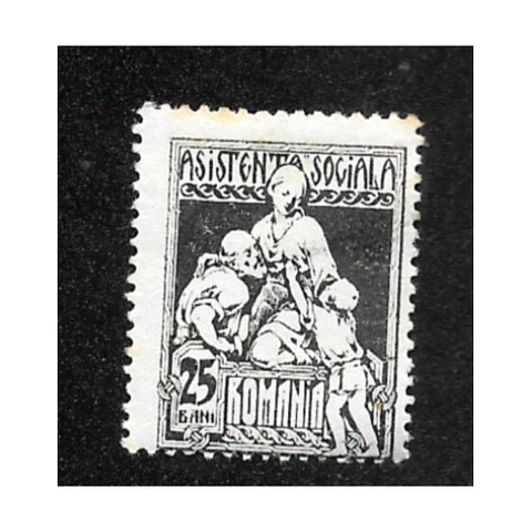 Romania - 1921 25 Bani Charity / Asistenta Sociala Stamp Cover