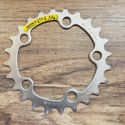 Plato Sakae Ninja 24T 74BCD 3/32 acero inoxidable NOS Foto 1 de 3