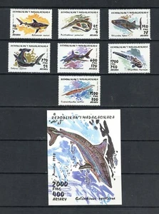 K455 Madagasy 1993 Fisch Meereshaie Set & Bogen postfrisch - Bild 1 von 1