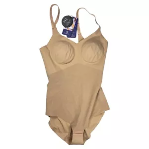 NWT HoneyLove LiftWear Cami Bodysuit in Sand Sz S; MSRP $99 - Picture 1 of 3