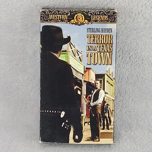 Terror In A Texas Town VHS 1958 B&W Sterling Hayden Western Legends TESTED - Imagen 1 de 10