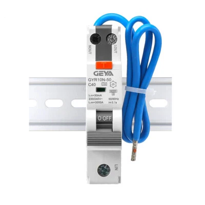 GEYA AC/A Type RCBO 6KA 1P+N 10-50A Circuit Breaker Over Current&Leakage Protect - Image 1 of 4