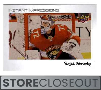 2022-23 Upper Deck #PZ-46 Sergei Bobrovsky Instant Impressions Florida Panthers - Image 1 of 2