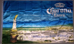 NEW 3X5ft CORONA BEACH BEER FLAG SPORTS BAR superior quality fade resist - Picture 1 of 5