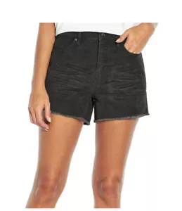 GAP Corduroy Size 14 Gray Women Shorts Silver Bells Cut-Off Frayed Hem Shorts - Picture 1 of 13