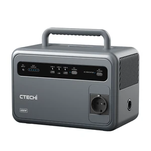 CTECHi Tragbare Powerstation 384Wh/600W Solar Generatoren LiFePO4-Batterie