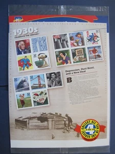 Briefmarkensatz # 5542 Celebrate The Century 1930er 32c Bogen (noch versiegelt) postfrisch 1998 - Bild 1 von 2