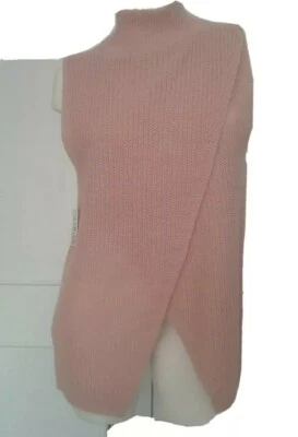 Tart Women's Winter Sweater Vest Sleeveless High Neck Slit Waistcoat Size M.... - Image 1 of 4