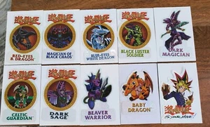 1996 Kazuki Takahashi Yu Gi OH YUGIOH SERIES 1 PRISMATIC STICER LOT OF 10  - Picture 1 of 2