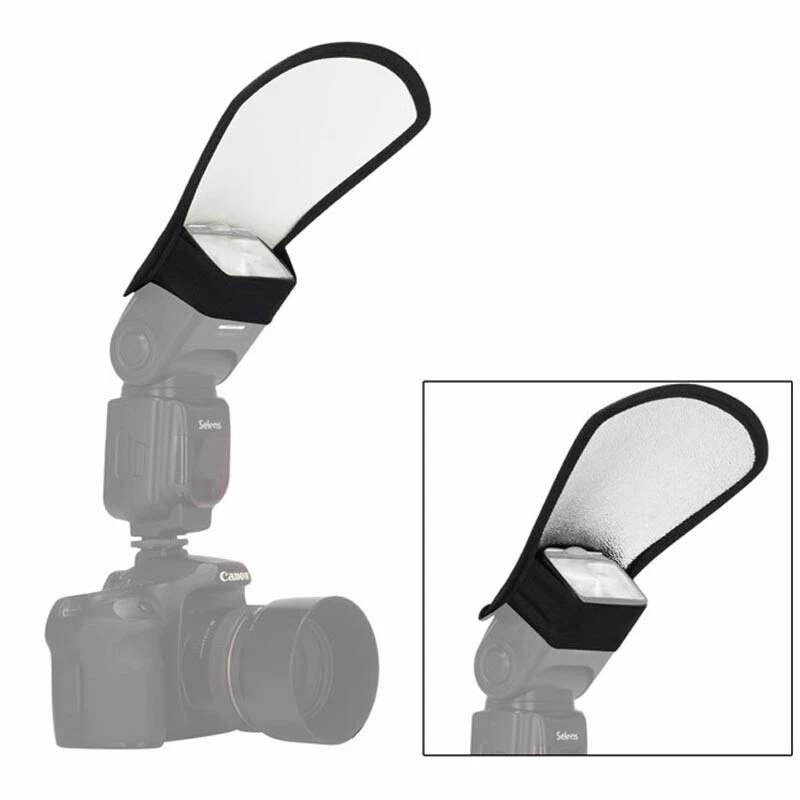1 PCS 2-in-1 Camera Flash Diffuser Softbox Reflector Photo Flash Light Reflector - Image 1 of 4