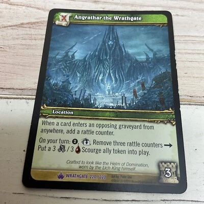 WORLD OF WARCRAFT, TGC / CCG, ANGRATHAR THE WRATHGATE, EPIC, WRATHGATE 220/220 - Image 1 of 3