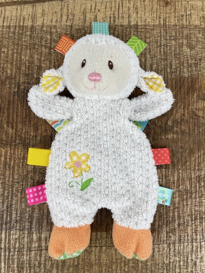 Juguete de peluche Mary Meyer Taggies calmante sensorial blanco oveja cordero Lovey Clean Foto 1 de 4