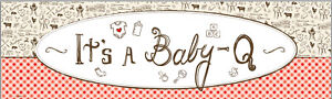 Baby-Q Shower Banner