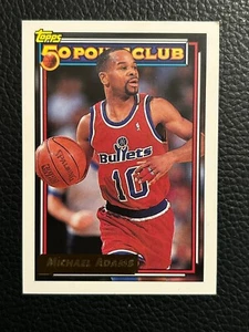 1992-93 Topps #206 Michael Adams Gold Washington Bullets - Foto 1 di 2