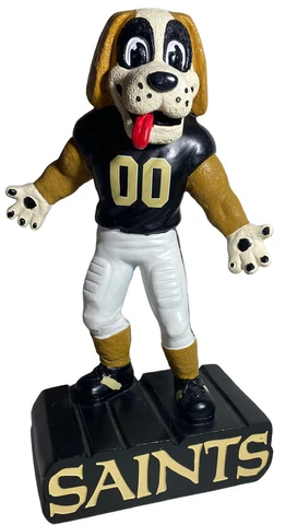New Orleans Saints Mascot Gumbo The Dog Totem Statue NFL 12” Cover