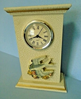 Reloj Madera FIGI Escritorio Manto CK-BR-201 Bella Rosa Pájaro Rosas Diseño Foto 1 de 4