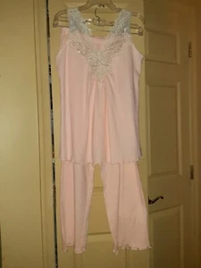 Pajamas Susan Lucci Pink Lace Sz Med NWT - Picture 1 of 3