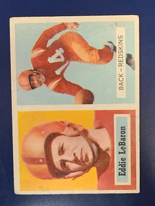 1957 Topps Football Card #1 Eddie LeBaron Redskins Low Grade G/F/P See Pics - Picture 1 of 2
