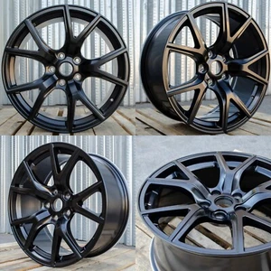 4PCS 20X10 5X127 CB71.5 Matte Black Wheels Fit Jeep Grand Cherokee Dodge Durango - Picture 1 of 4