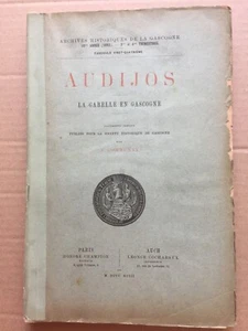 GASCOGNE - AUDIJOS, la Gabelle en Gascogne. 1893. Historische Dokumente - Bild 1 von 2