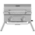 BBQ Grill Portable 2 Burner Tabletop Propane Gas Stainless Steel Grill 16000 BTU