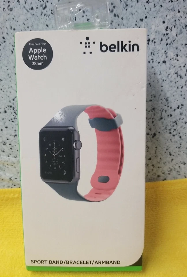 Belkin F8W729BTC01 38mm Silicone Sport Band for Apple Watch