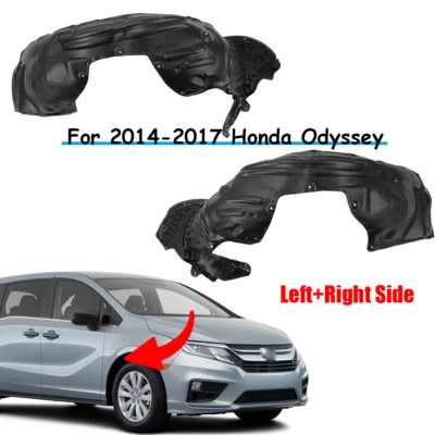 Set of 2 Fender Liners Front Left+Right Side For Honda Odyssey 2014 2015-2017 - Image 1 of 4