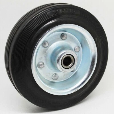 Ruota Ruote Industriali Gomma MAURER Ø 80 100 125 160 200 Carrello Portapacchi - Immagine 1 di 4