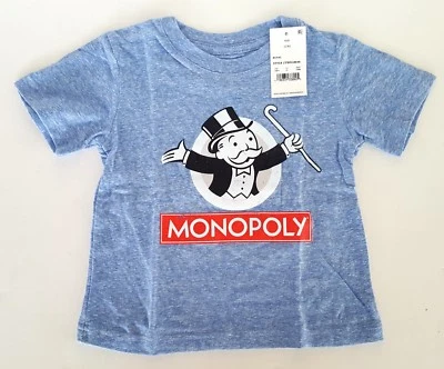 Baby Monopoly Heather Royal Blue Short-Sleeve T-Shirt, 12 Months                 - Image 1 of 3