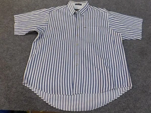 alexander julian colours shirt XL blue striped mens casual pocket - Picture 1 of 11