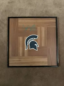 Tom Izzo Autographed Floorboard Michigan State Spartans WITH FRAME 12x12 - Picture 1 of 7