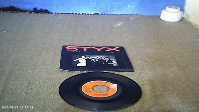 Styx, 45, Don't let it end/Rockin the Paradise, released 1980. in G+ Condition, - Image 1 of 2