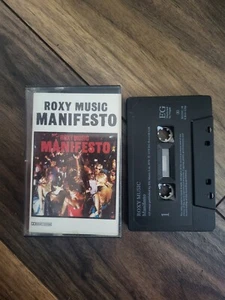 Roxy Music - Manifesto UK EG Cassette - Picture 1 of 4