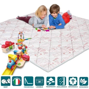 Tappeto Gioco per Bambini COLORE ROSA Cameretta Maxi Doppio Tappetone Neonati - Imagen 1 de 10