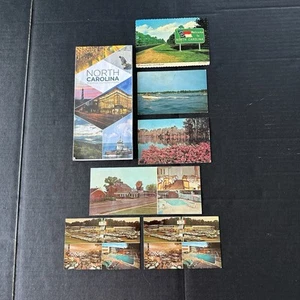 NC 2017-18 Map, Chrome 3 Posted Postcards, 2 Dup Unposted, 1 Long Postcard - Picture 1 of 16