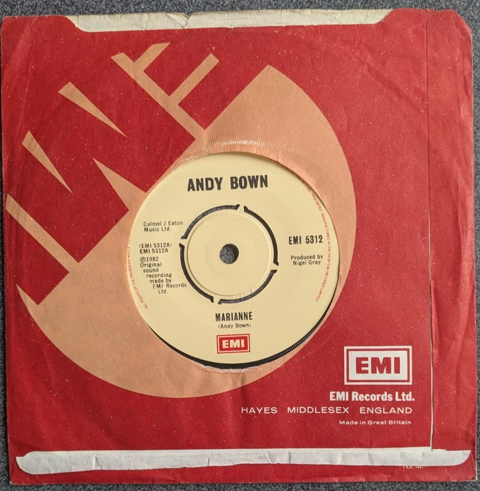 Andy Bown – Marianne. (1982 Near Mint  7" Vinyl) Status Quo - Image 1 of 1