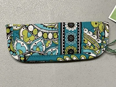 NUEVO Estuche para lectores Vera Bradley delgado suave verde azulado pavo real para gafas de lectura nuevo con etiquetas Foto 1 de 4