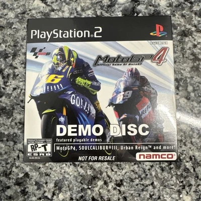 PlayStation 2 Moto GP4 Soul Calibur 3 Demo Disc Namco SLUS-29174 PS2 SEALED PS2 - Image 1 of 2