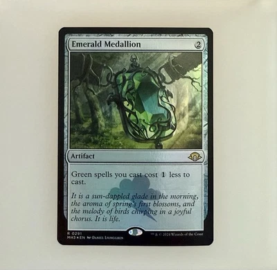 Magic the Gathering: Emerald Medallion Modern Horizons 3 Foil NM - Image 1 of 3