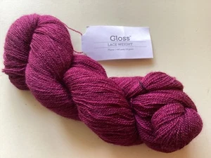 1 Skein Knit Picks Gloss Lace Yarn Color PLUME   Merino Silk Blend - Picture 1 of 2